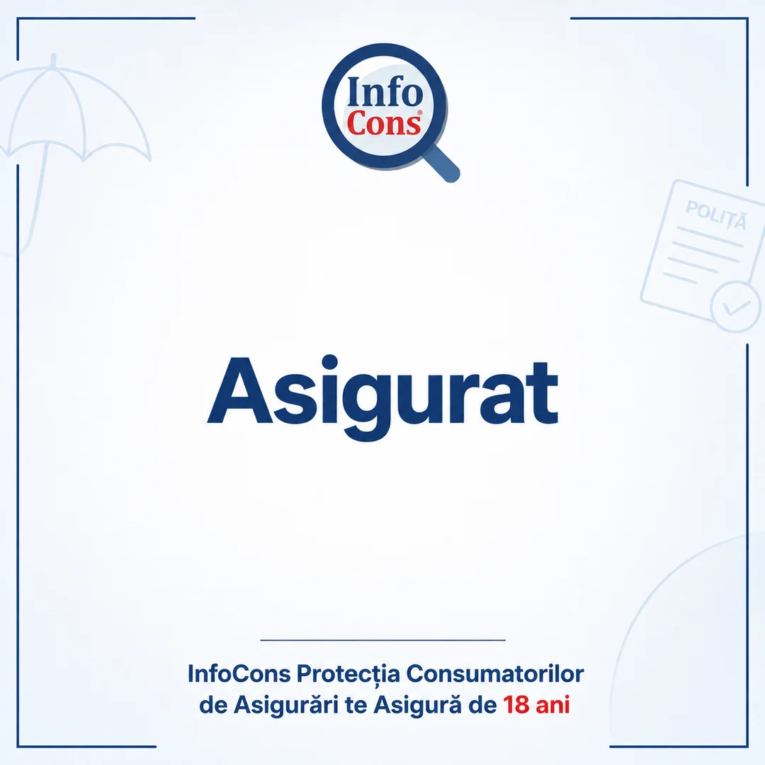 Asigurat – InfoCons Protecția Consumatorilor de Asigurări te Asigură de 18 ani