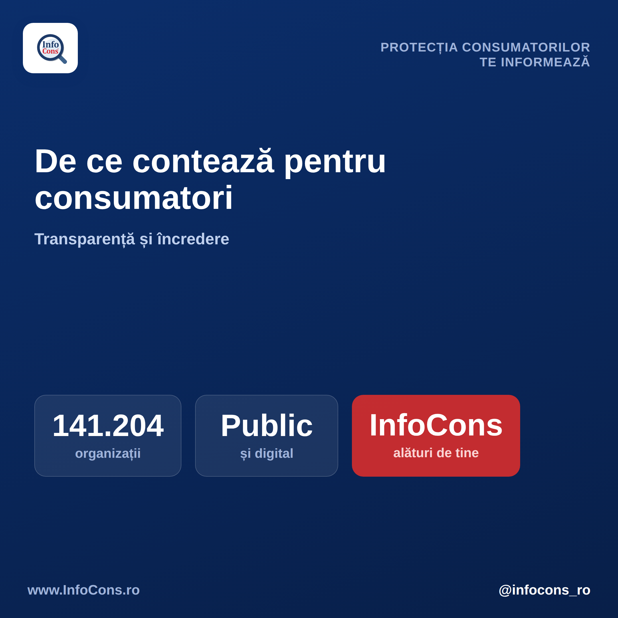 #7 InfoCons te informeaza - De ce conteaza registrul ONG-urilor pentru consumatori
