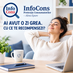 AI AVUT O ZI GREA. CU CE TE RECOMPENSEZI – InfoCons Protecția Consumatorilor – Alina Epure