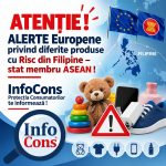 ATENȚIE ! ALERTE Europene privind diferite produse cu Risc din Filipine – stat membru ASEAN ! InfoCons Protecția Consumatorilor te informează !