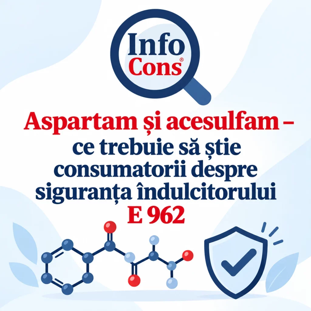 Aspartam și acesulfam &ndash; ce trebuie să știe consumatorii despre siguranța &icirc;ndulcitorului E 962