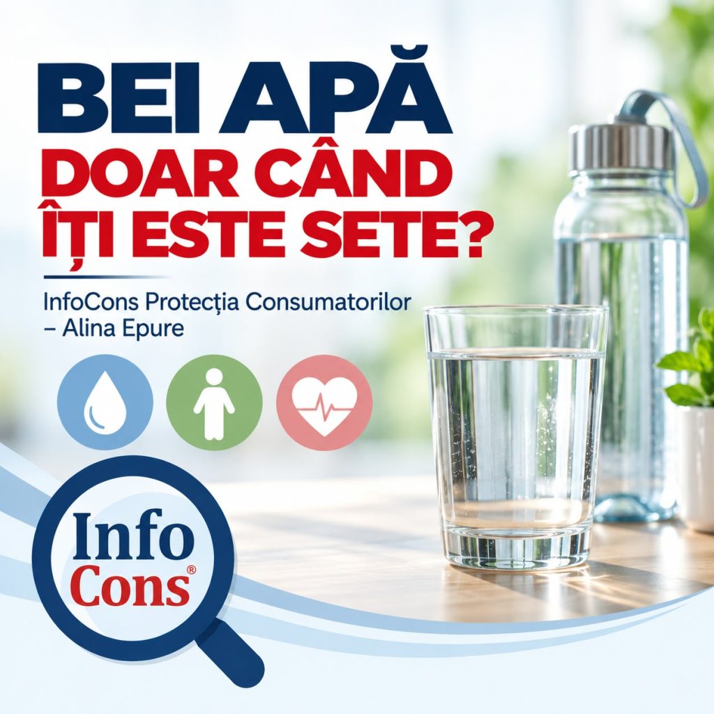 BEI APĂ DOAR CÂND ÎȚI ESTE SETE - InfoCons Protecția Consumatorilor – Alina Epure