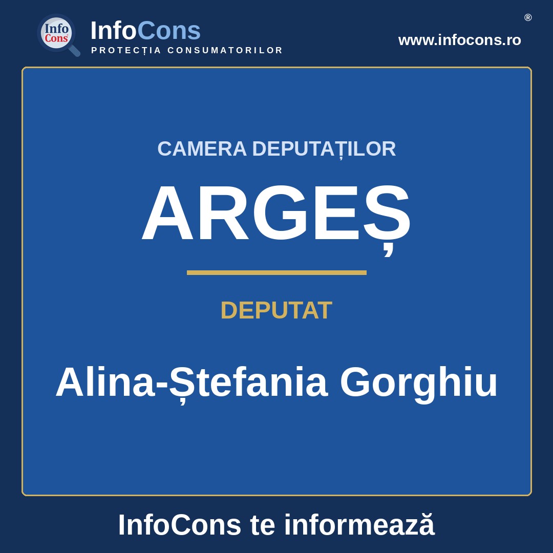 Camera Deputaților și deputata Alina-Ștefania Gorghiu – InfoCons te informează