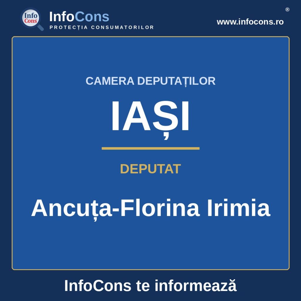 Camera Deputaților și deputata Ancuța-Florina Irimia &ndash; InfoCons te informează
