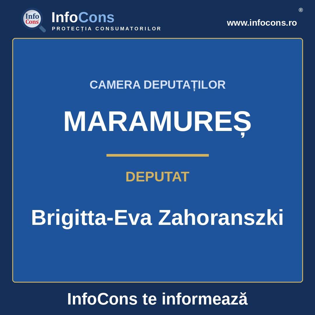 Camera Deputaților și deputata Brigitta-Eva Zahoranszki – InfoCons te informează