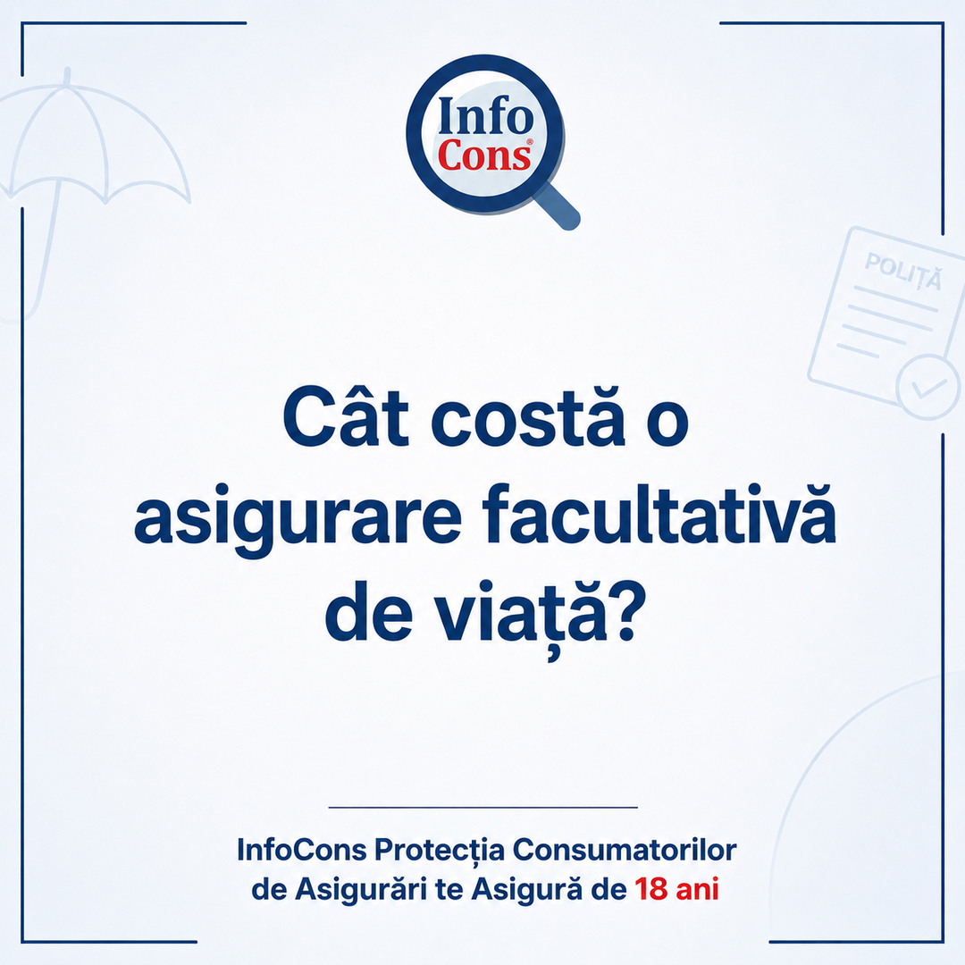 Cât costă o asigurare facultativă de viață – InfoCons Protecția Consumatorilor de Asigurări te Asigură de 18 ani