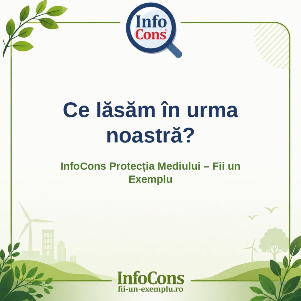 Ce lăsăm în urma noastră_ – InfoCons Protecția Mediului – Fii un Exemplu – Adriana Calcan
