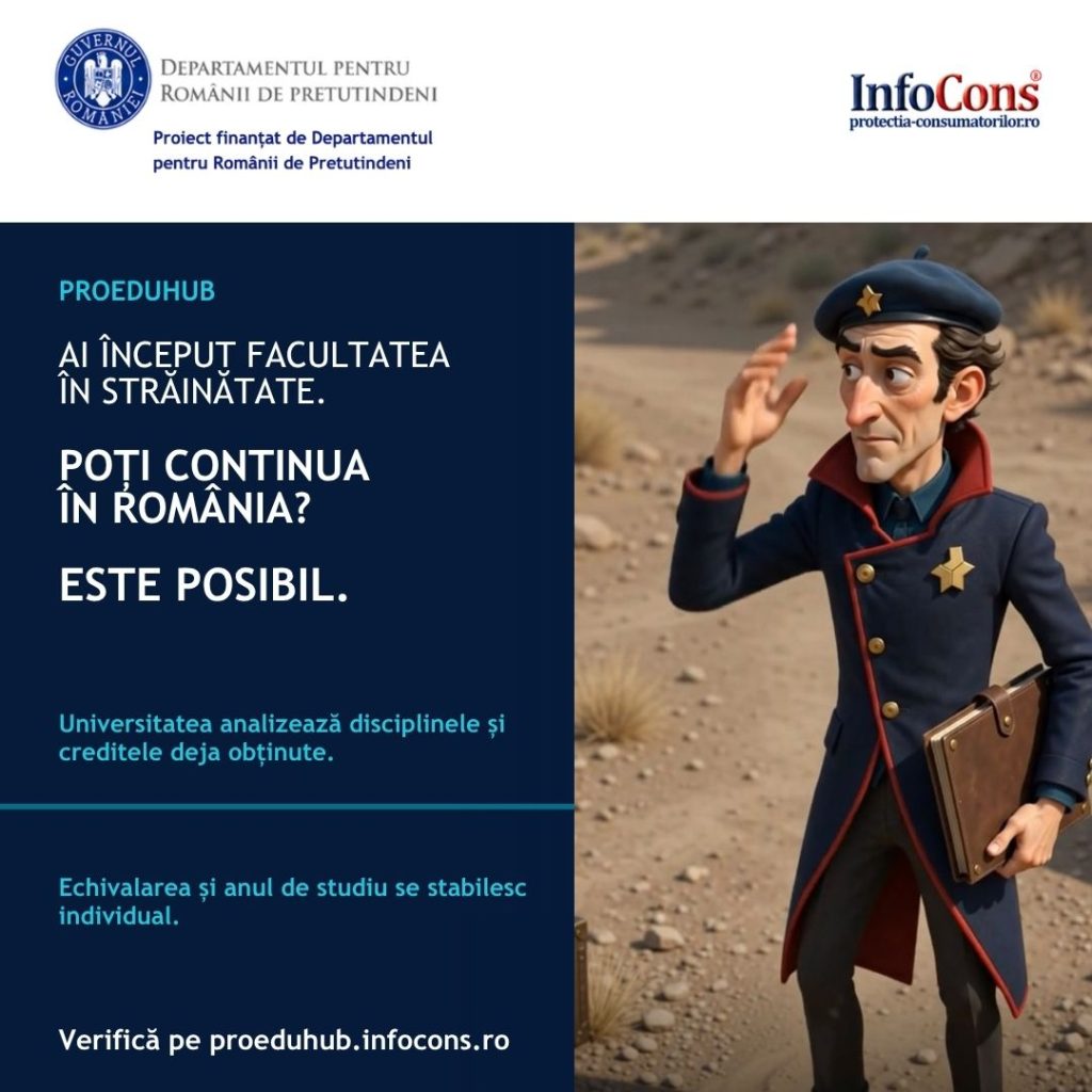 ProEduHub : Ai &icirc;nceput facultatea &icirc;n străinătate și vrei să &icirc;ți continui studiile &icirc;n Rom&acirc;nia ?