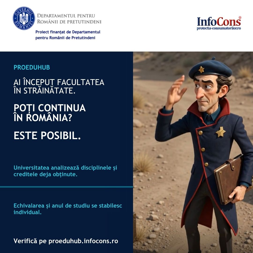 ProEduHub : Ai început facultatea în străinătate și vrei să îți continui studiile în România ?