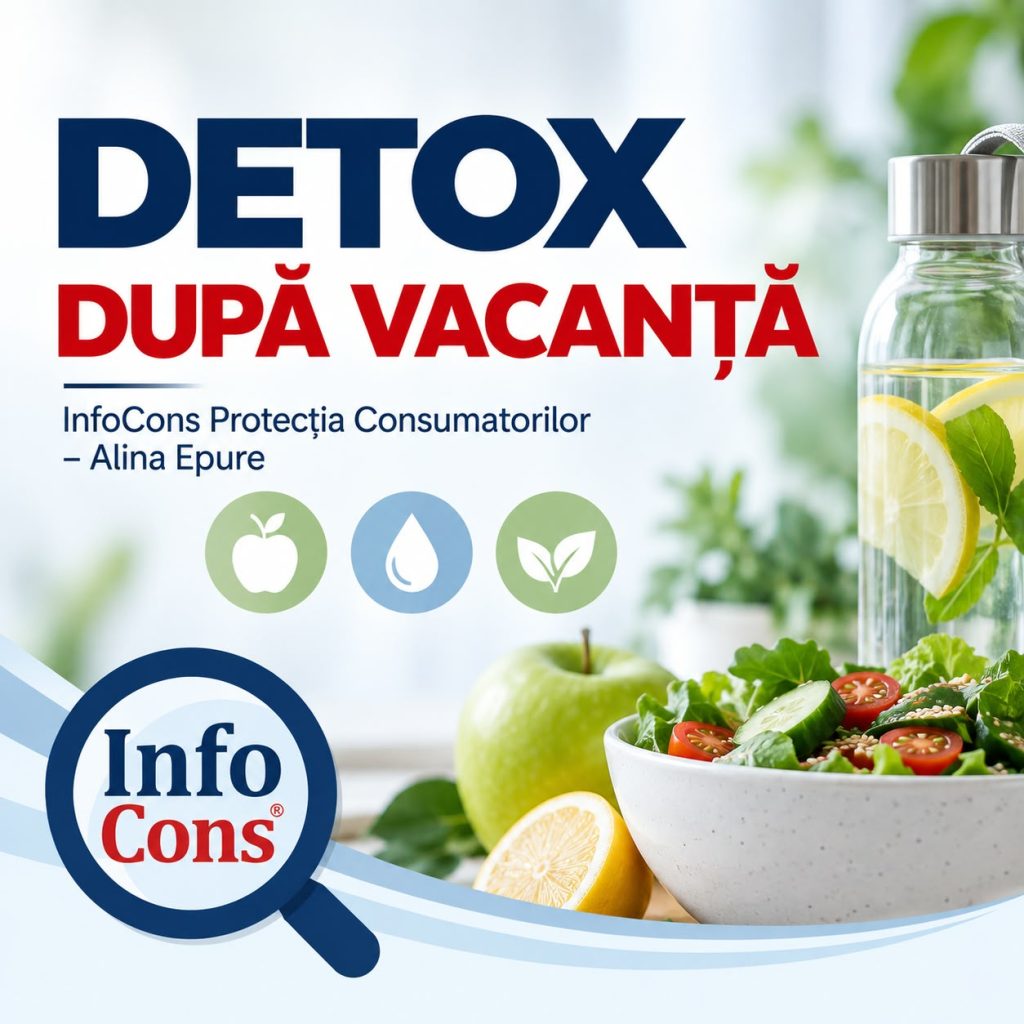 DETOX DUPĂ VACANȚĂ? - ÎNAINTE SĂ ÎNCEPI O CURĂ, AFLĂ CE FACE DEJA CORPUL TĂU ÎN FIECARE ZI - InfoCons Protecția Consumatorilor – Alina Epure