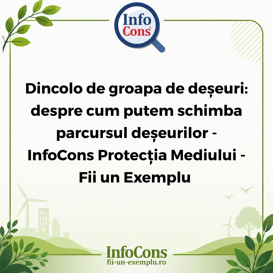 Dincolo de groapa de deșeuri : despre cum putem schimba parcursul deșeurilor - InfoCons Protecția Mediului - Fii un Exemplu - Adriana Calcan