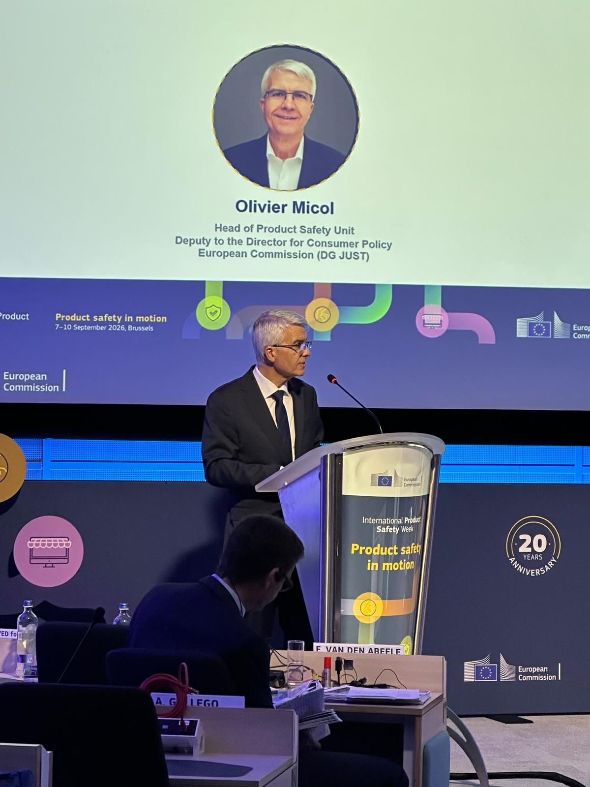 Discursul domnului Olivier Micol , Șeful Unității pentru Siguranța Produselor din cadrul Comisiei Europene, la International Product Safety Week 2026 – InfoCons vă informează