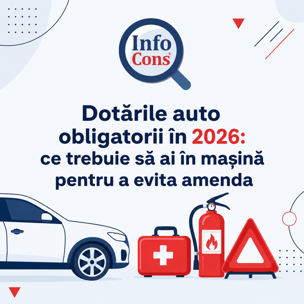 Dotările auto obligatorii &icirc;n 2026 ce trebuie să ai &icirc;n mașină pentru a evita amenda