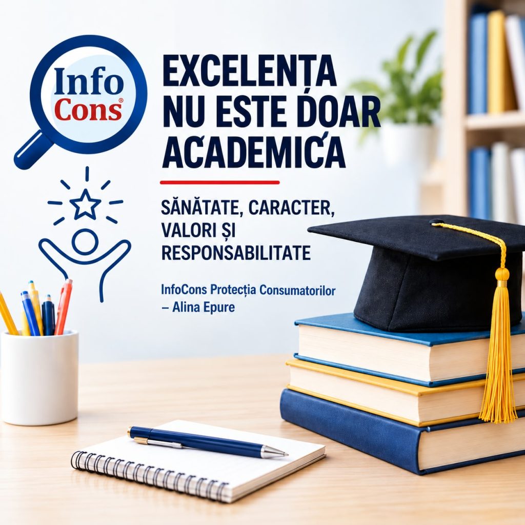 EXCELENȚA NU ESTE DOAR ACADEMICĂ - SĂNĂTATE, CARACTER, VALORI ȘI RESPONSABILITATE – InfoCons Protecția Consumatorilor – Alina Epure