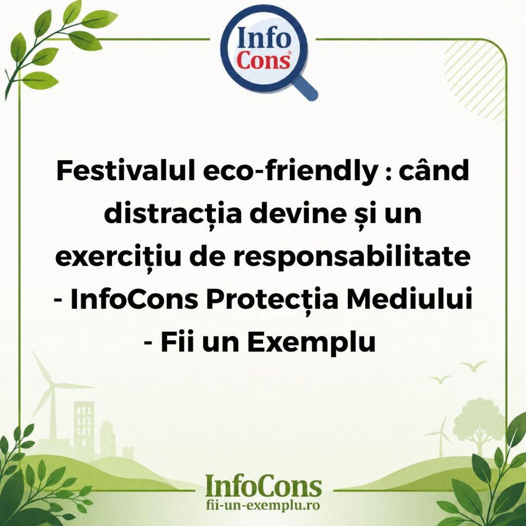Festivalul eco-friendly : c&acirc;nd distracția devine și un exercițiu de responsabilitate - InfoCons Protecția Mediului - Fii un Exemplu - Adriana Calcan