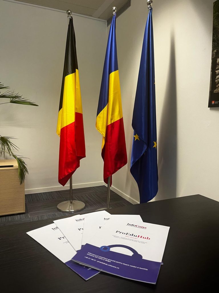 ProEduHub : Ghidul tinerilor rom&acirc;ni din diaspora pentru studii &icirc;n Rom&acirc;nia , diseminat cu sprijinul Secției Consulare a Ambasadei Rom&acirc;niei &icirc;n Regatul Belgiei