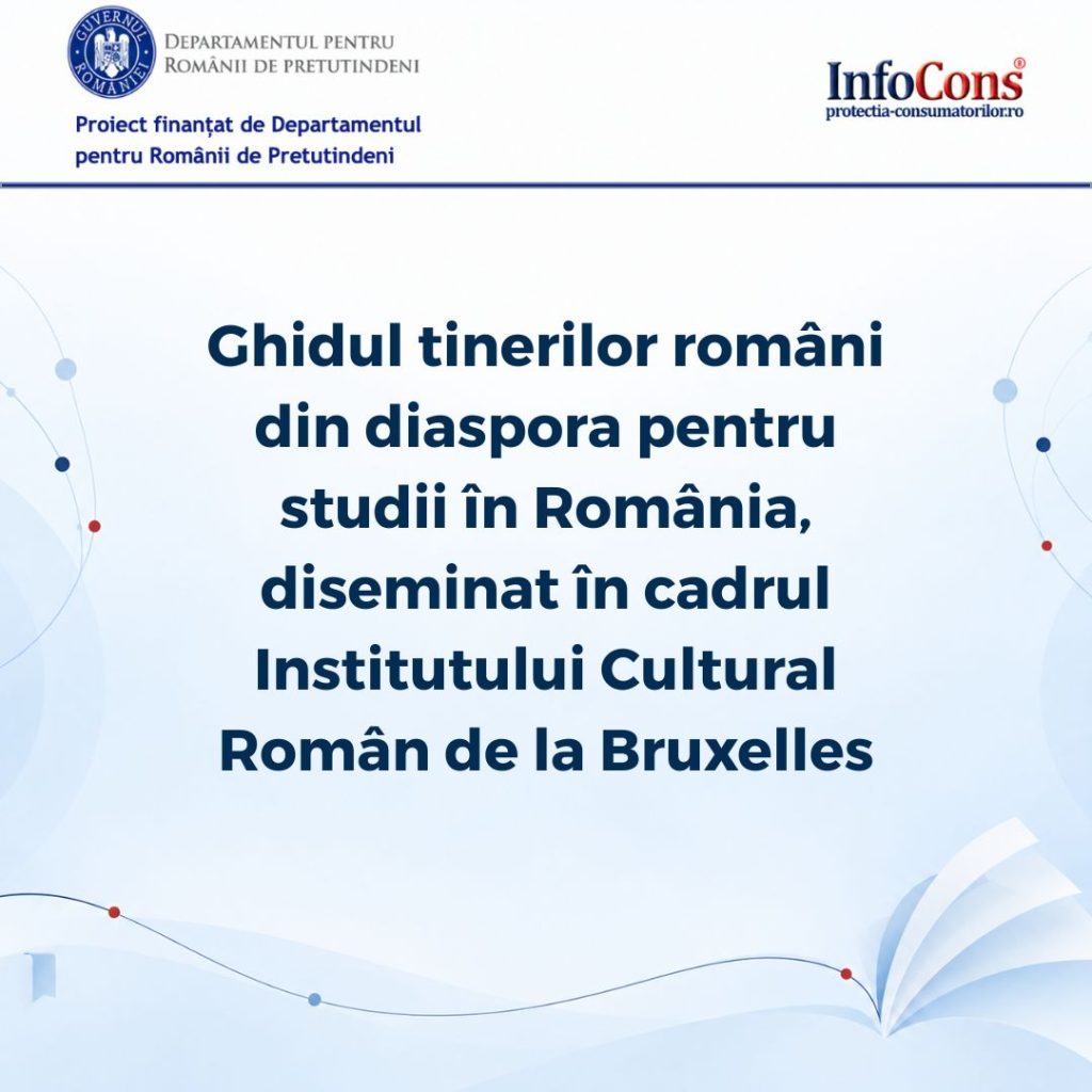 ProEduHub : Ghidul tinerilor rom&acirc;ni din diaspora pentru studii &icirc;n Rom&acirc;nia , diseminat &icirc;n cadrul Institutului Cultural Rom&acirc;n de la Bruxelles