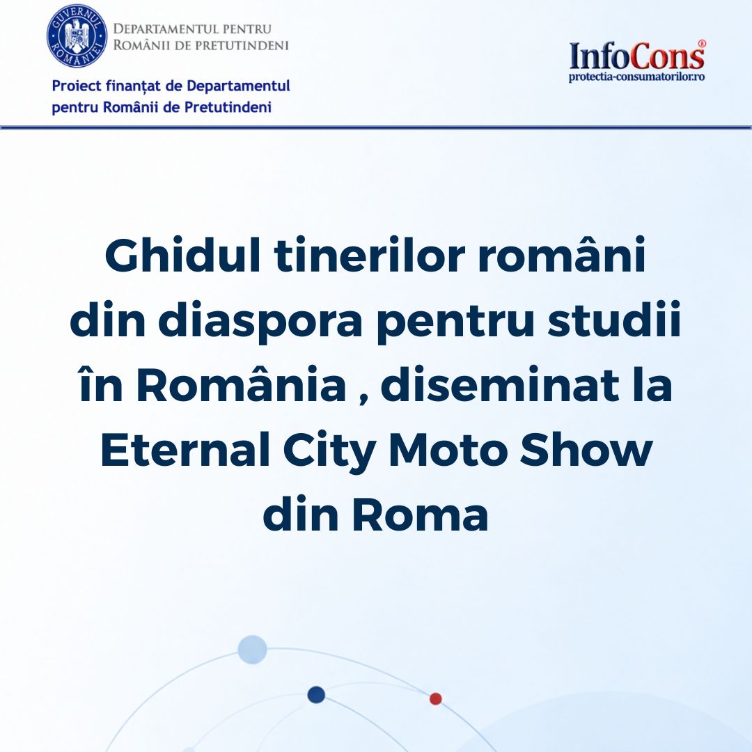 ProEduHub : Ghidul tinerilor români din diaspora pentru studii în România , diseminat la Eternal City Moto Show din Roma