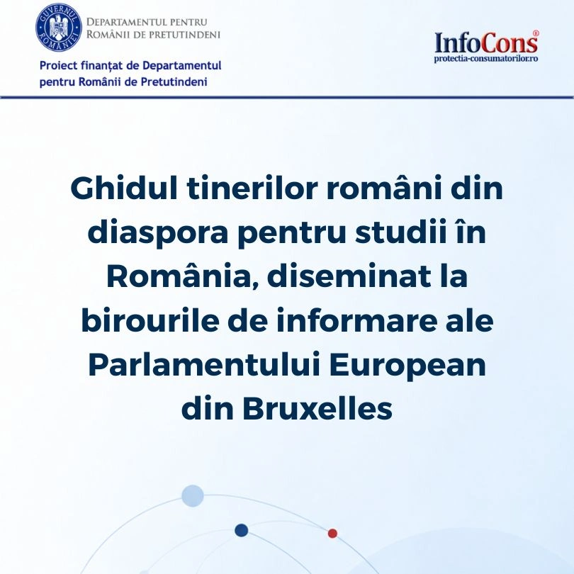 ProEduHub : Ghidul tinerilor rom&acirc;ni din diaspora pentru studii &icirc;n Rom&acirc;nia, diseminat la birourile de informare ale Parlamentului European din Bruxelles
