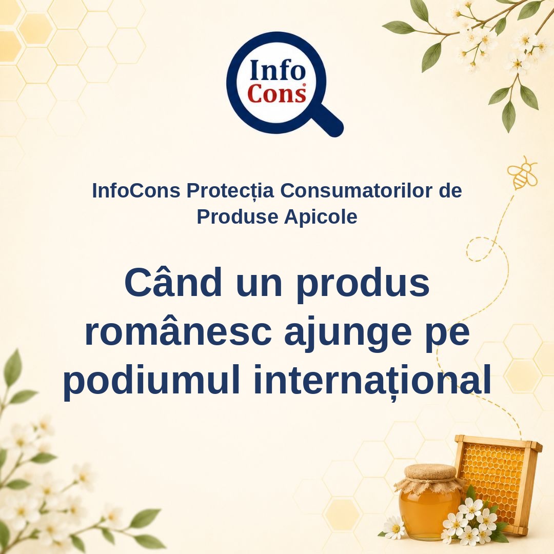 InfoCons Protecția Consumatorilor de Produse Apicole - Când un produs românesc ajunge pe podiumul internațional – Cosmin Herța