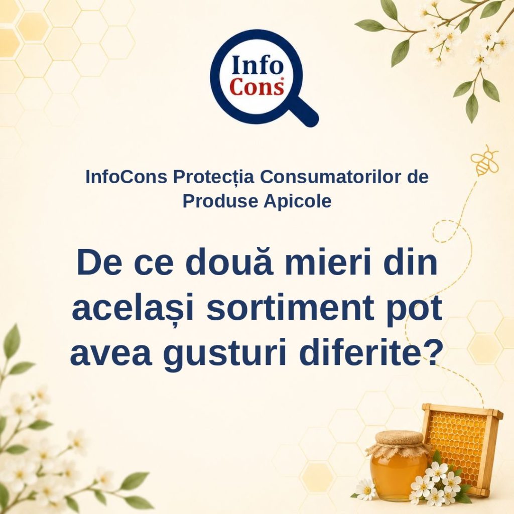 InfoCons Protecția Consumatorilor de Produse Apicole - De ce două mieri din același sortiment pot avea gusturi diferite &ndash; Cosmin Herța