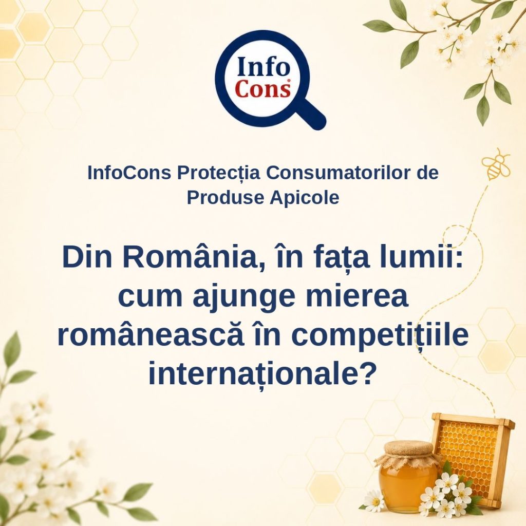 InfoCons Protecția Consumatorilor de Produse Apicole - Din România, în fața lumii : cum ajunge mierea românească în competițiile internaționale – Cosmin Herța