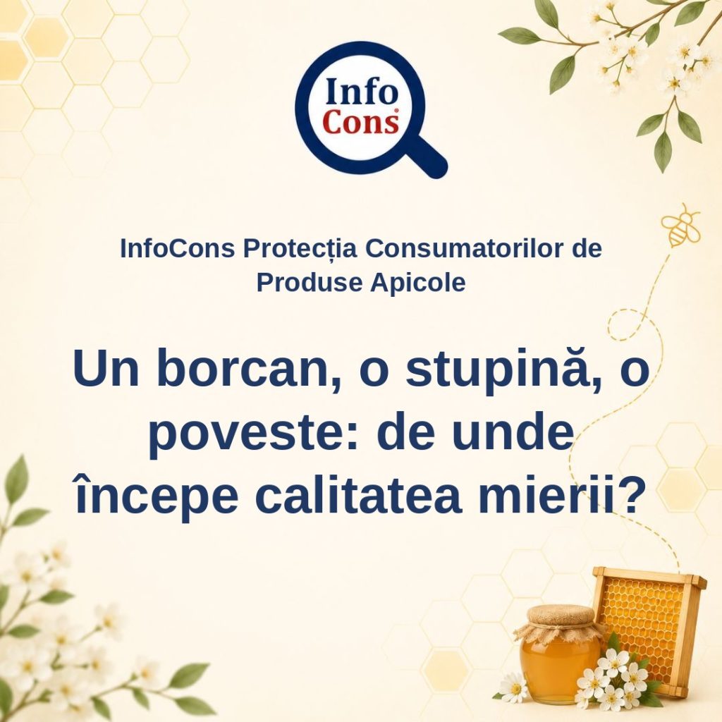 InfoCons Protecția Consumatorilor de Produse Apicole - Un borcan, o stupină, o poveste : de unde începe calitatea mierii – Cosmin Herța