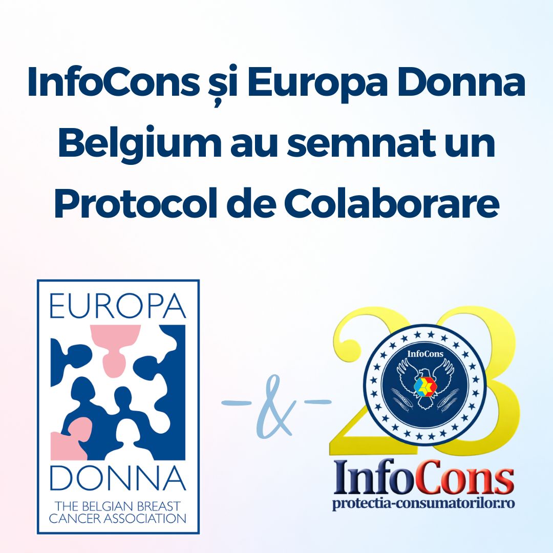 InfoCons Protecția Consumatorilor și Europa Donna Belgium au semnat un Protocol de Colaborare