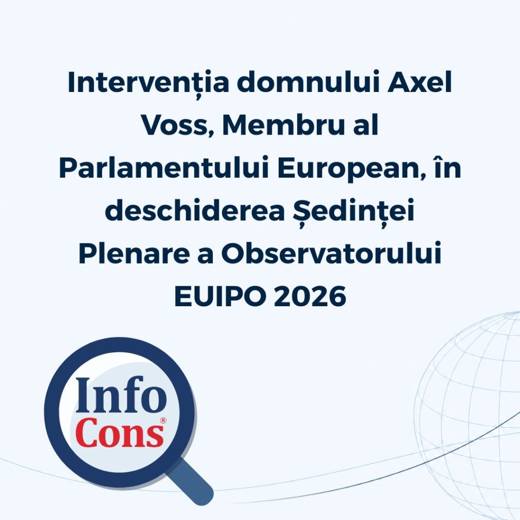 Intervenția domnului Axel Voss , Membru al Parlamentului European , în deschiderea Ședinței Plenare a Observatorului EUIPO 2026