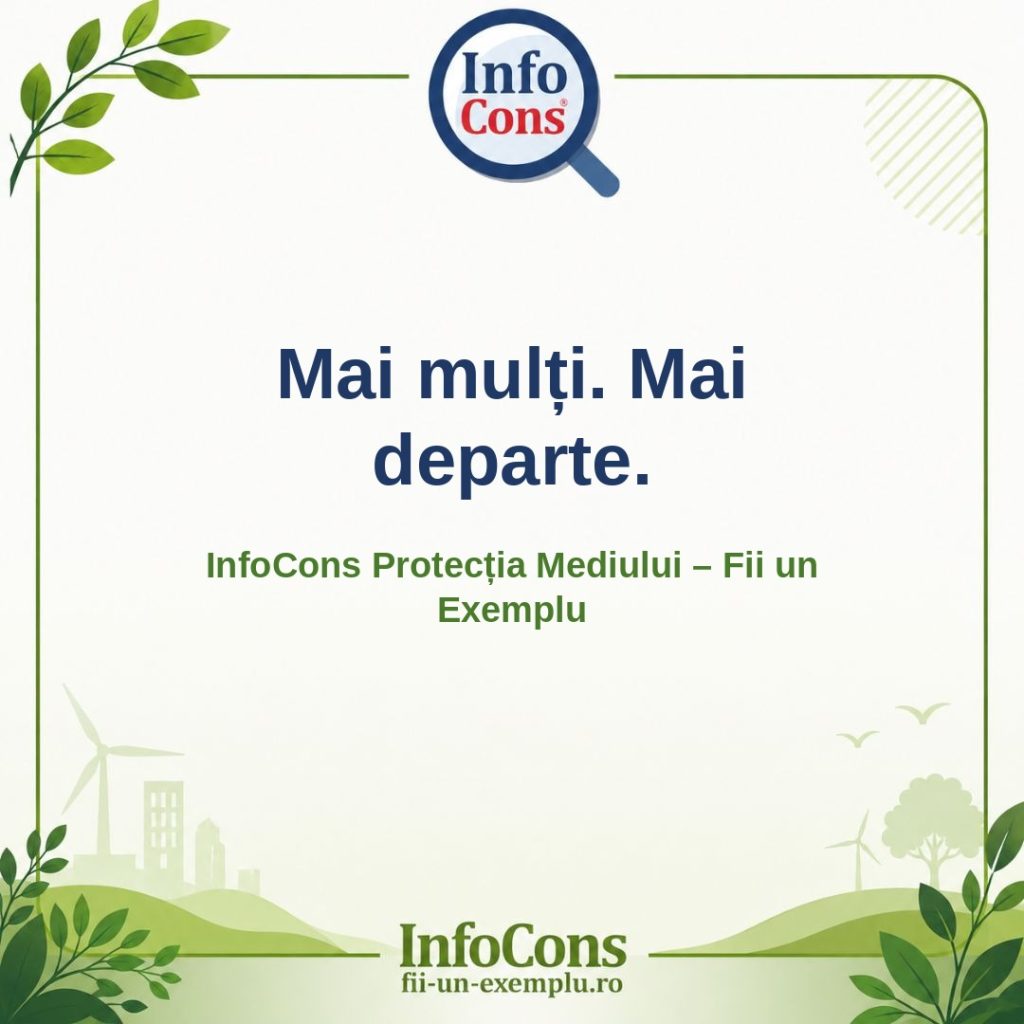 Mai mulți. Mai departe. &ndash; InfoCons Protecția Mediului &ndash; Fii un Exemplu &ndash; Adriana Calcan