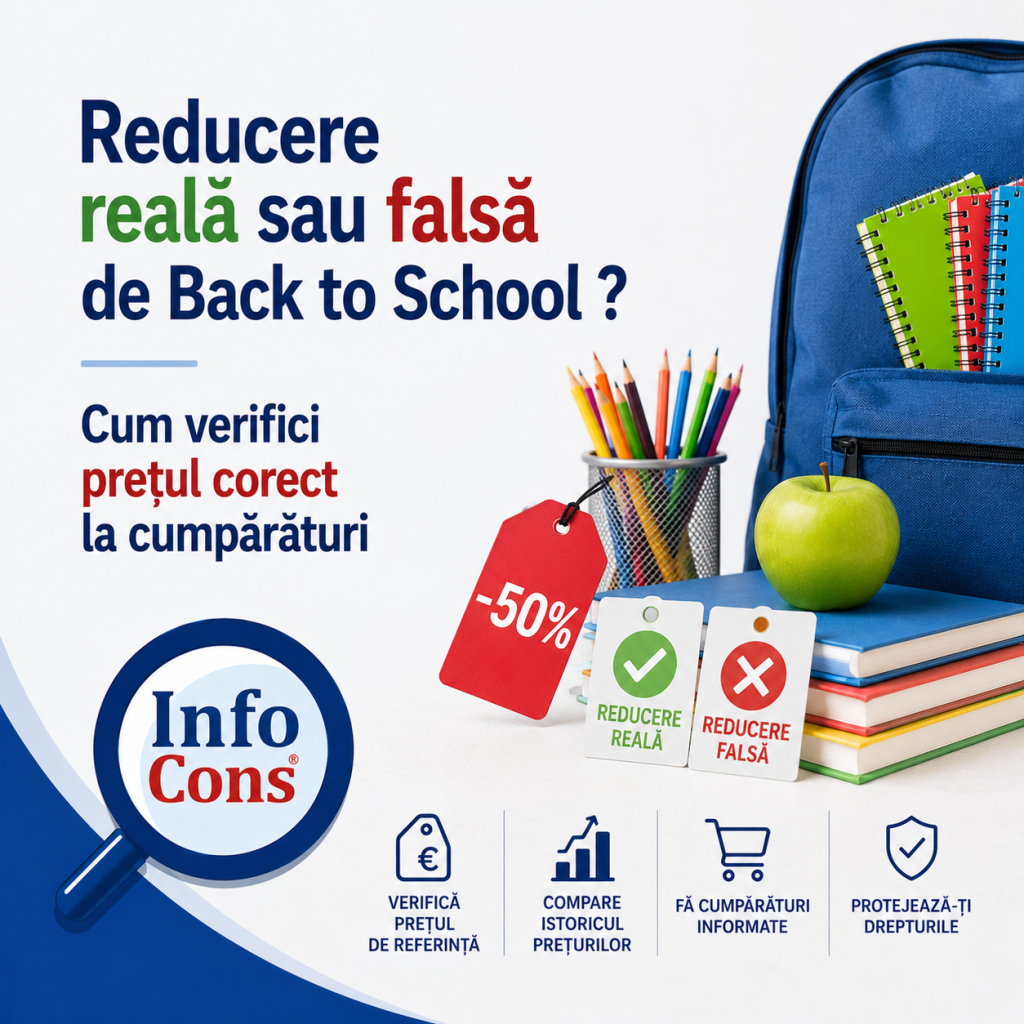Reducere reală sau falsă de Back to School ? Cum verifici prețul corect la cumpărături