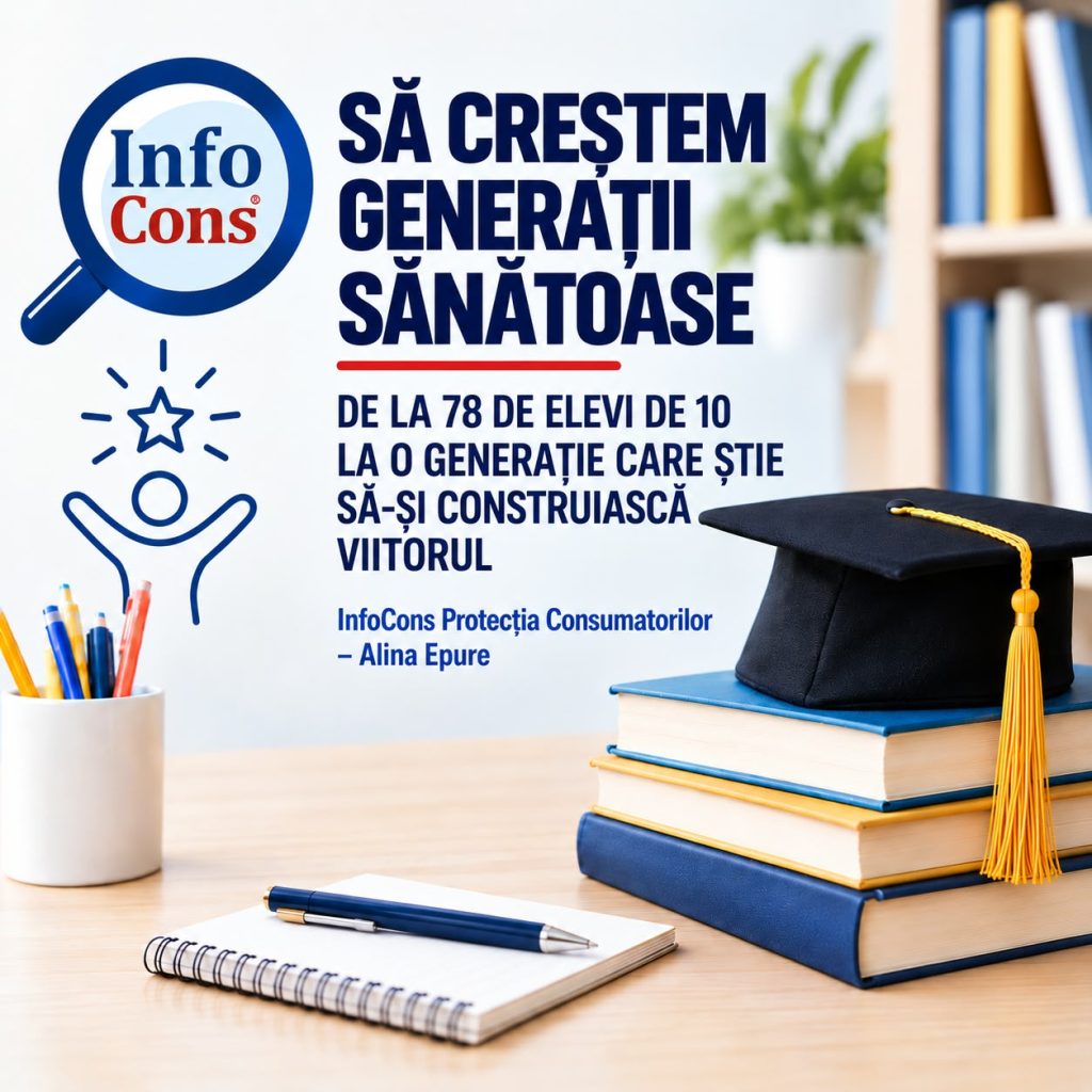 SĂ CREȘTEM GENERAȚII SĂNĂTOASE - DE LA 78 DE ELEVI DE 10 LA O GENERAȚIE CARE ȘTIE SĂ-ȘI CONSTRUIASCĂ VIITORUL &ndash; InfoCons Protecția Consumatorilor &ndash; Alina Epure