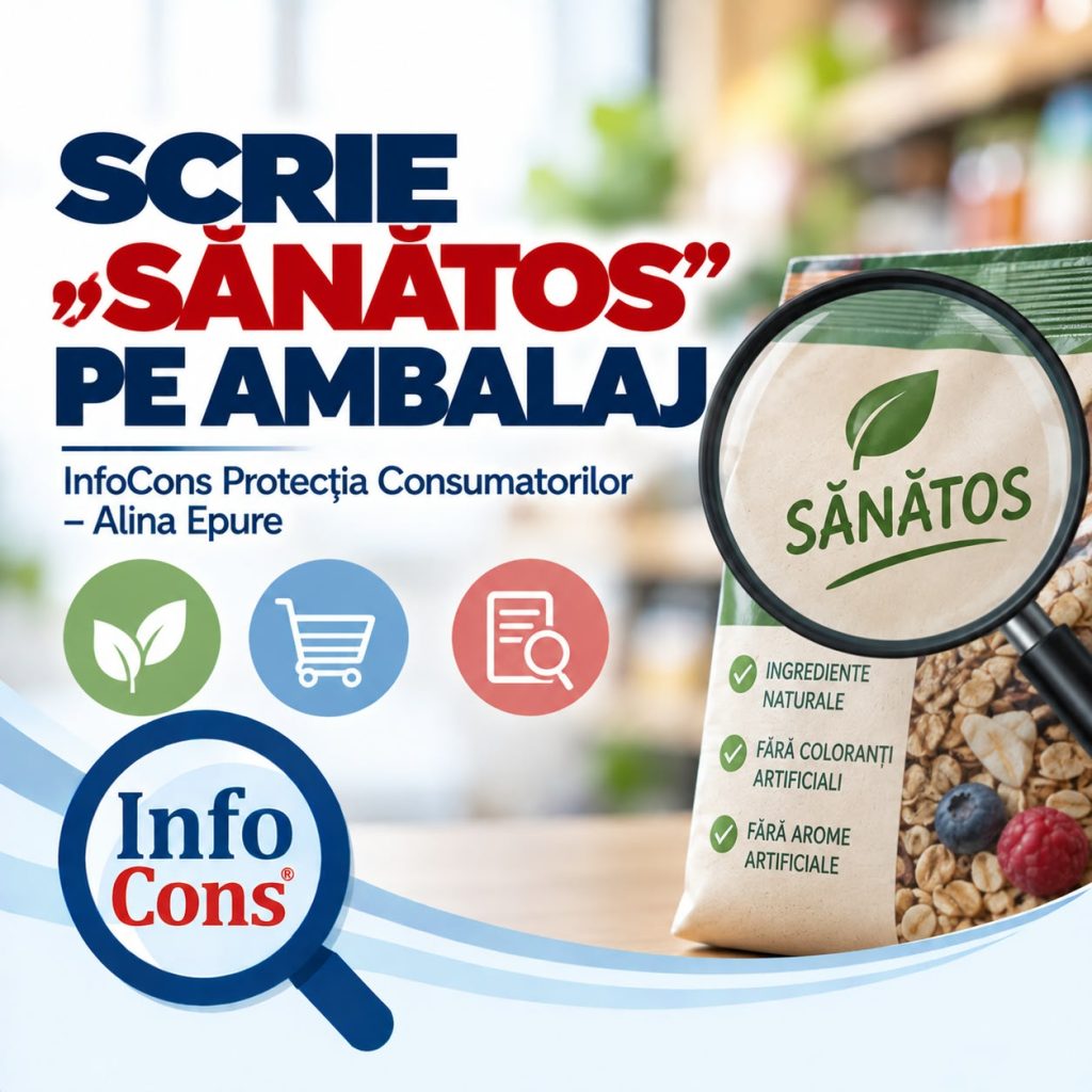 SCRIE &bdquo;SĂNĂTOS&rdquo; PE AMBALAJ - InfoCons Protecția Consumatorilor &ndash; Alina Epure