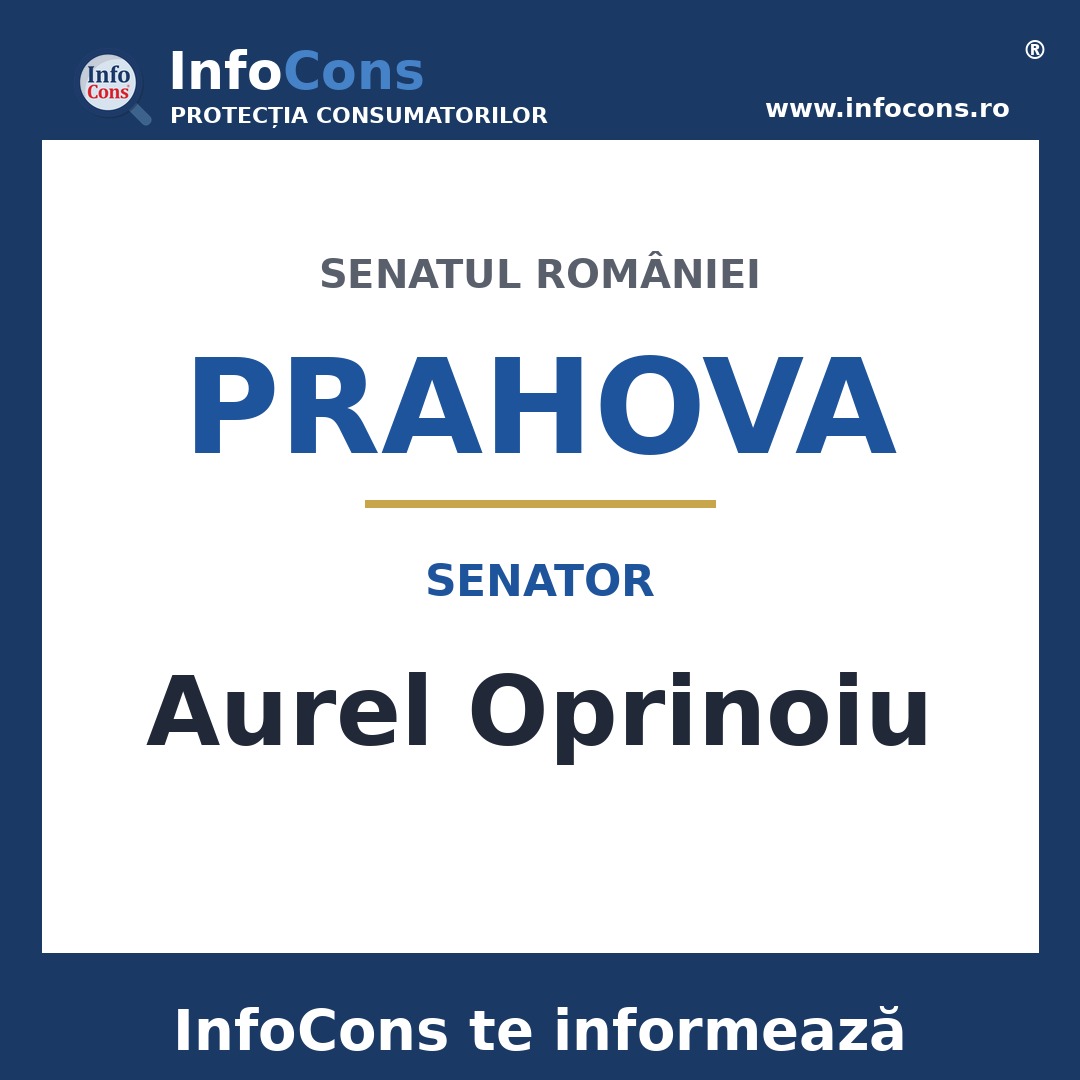 Senatul României și senatorul Aurel Oprinoiu – InfoCons te informează