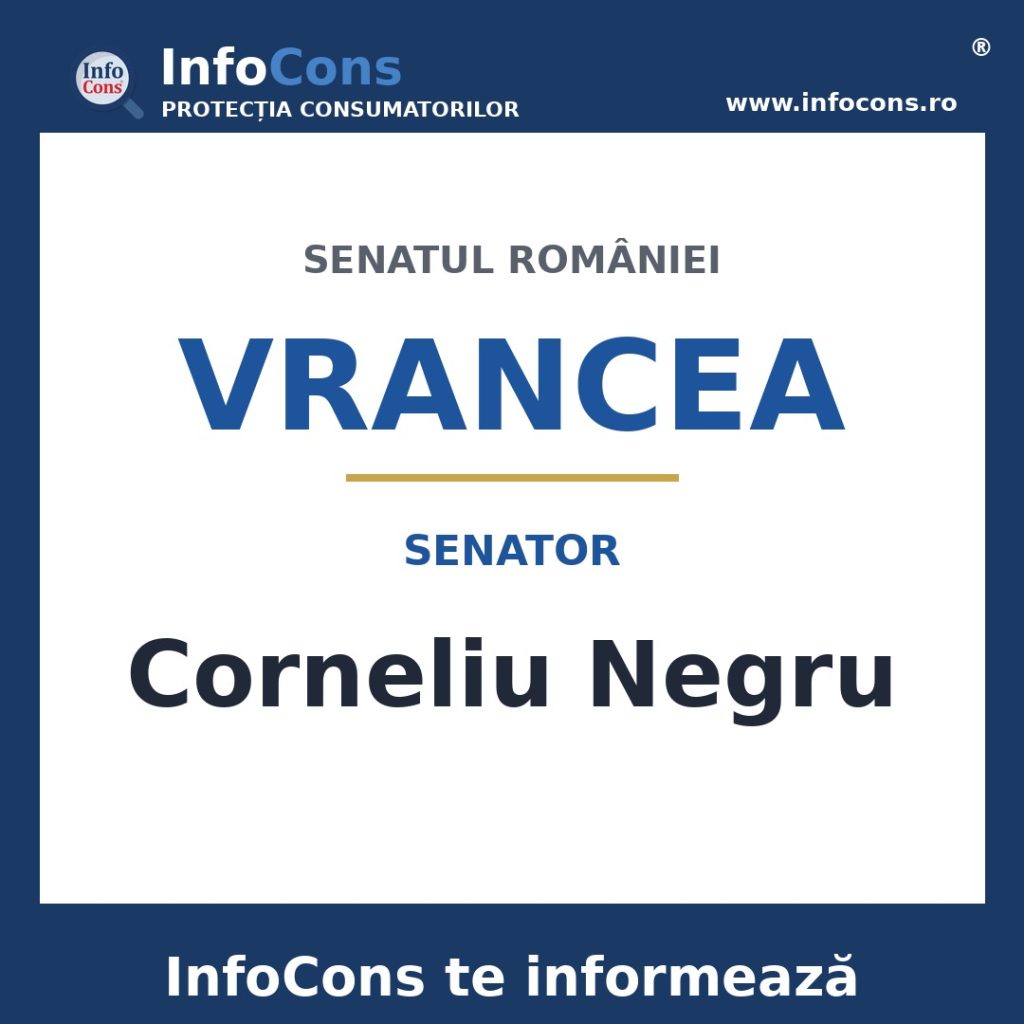 Senatul României și senatorul Corneliu Negru – InfoCons te informează