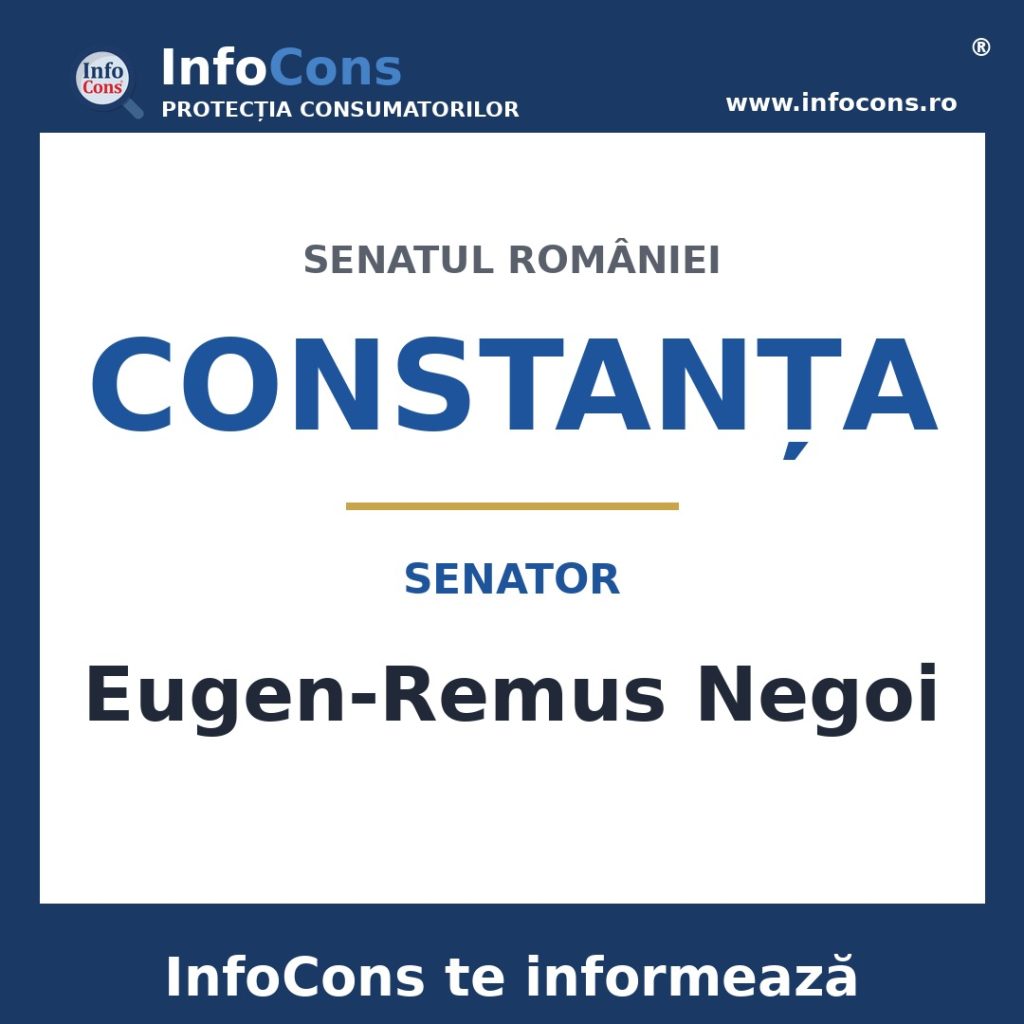 Senatul României și senatorul Eugen-Remus Negoi – InfoCons te informează