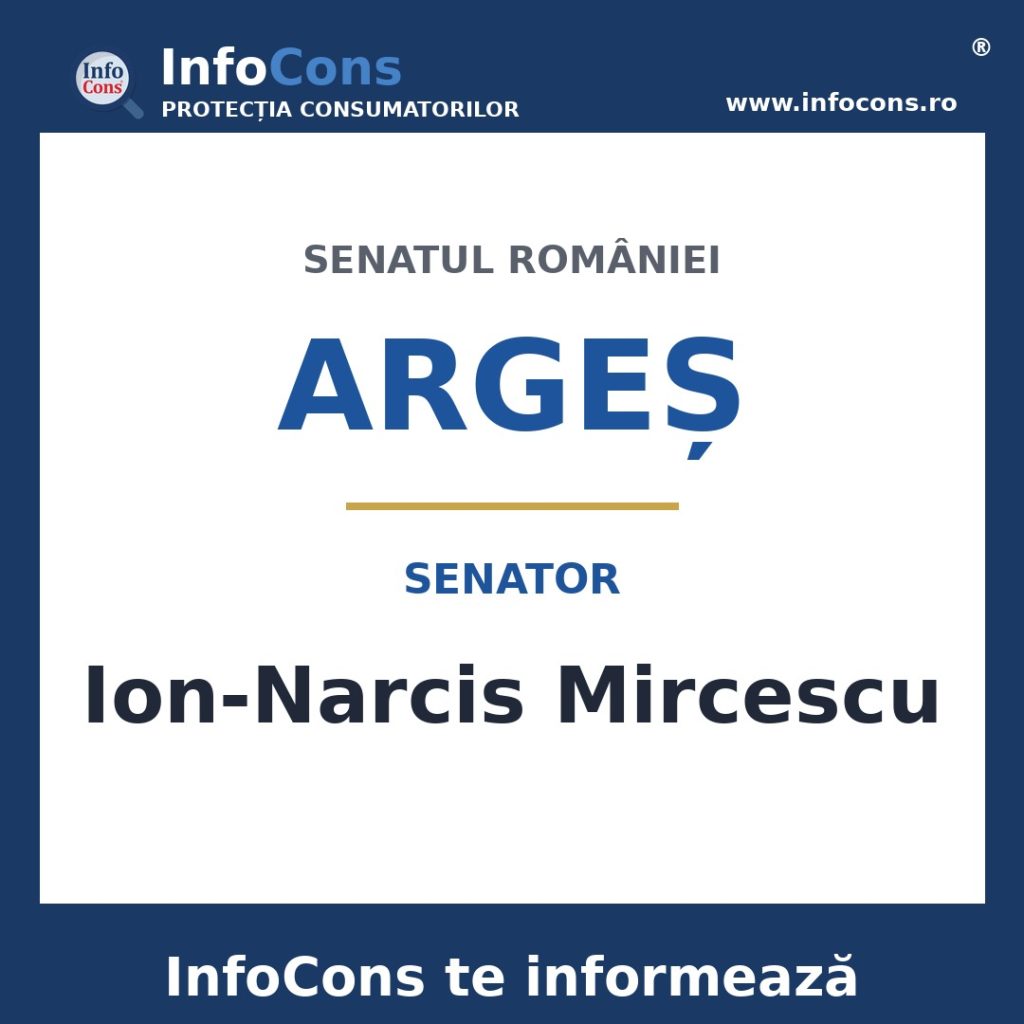 Senatul Rom&acirc;niei și senatorul Ion-Narcis Mircescu &ndash; InfoCons te informează