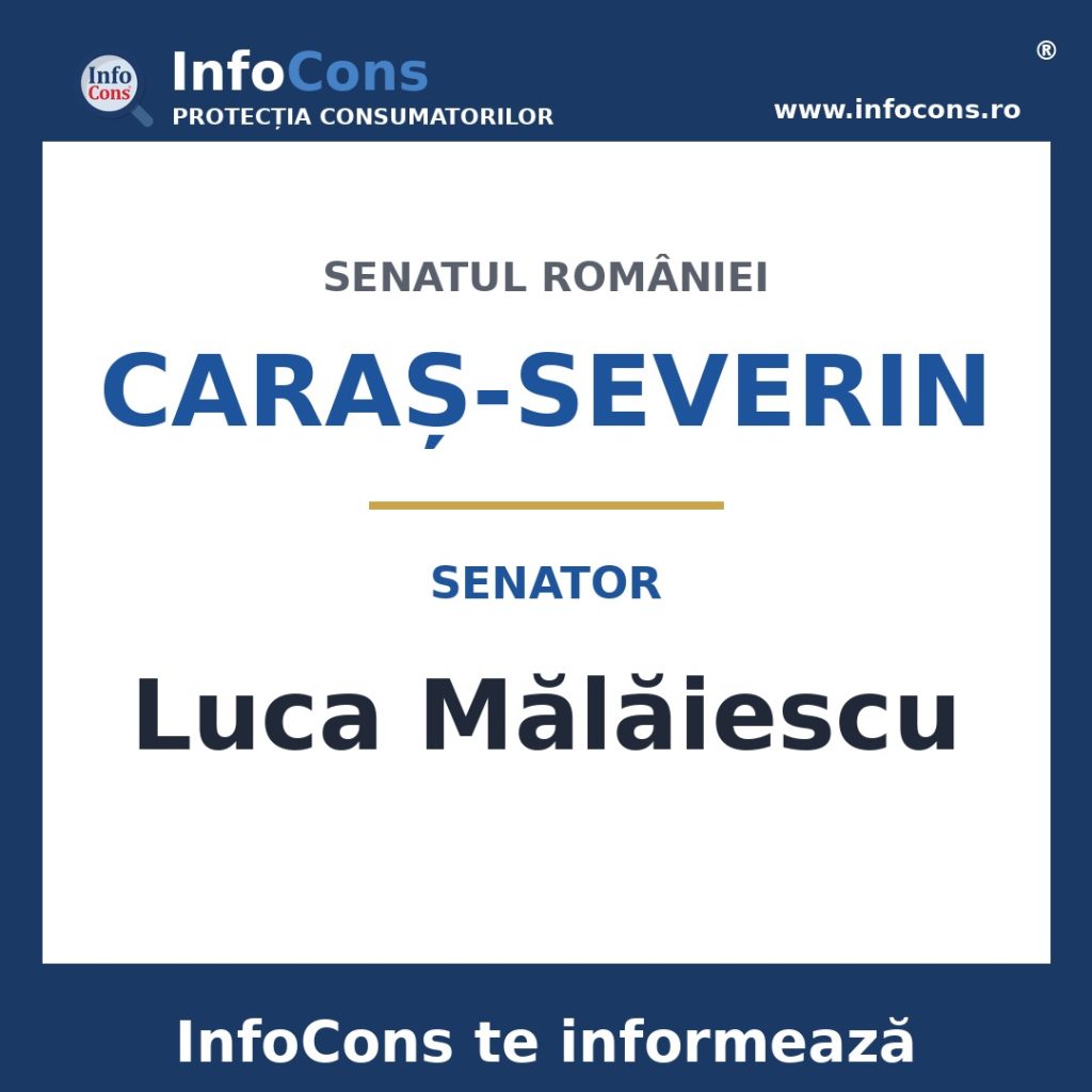 Senatul Rom&acirc;niei și senatorul Luca Mălăiescu &ndash; InfoCons te informează
