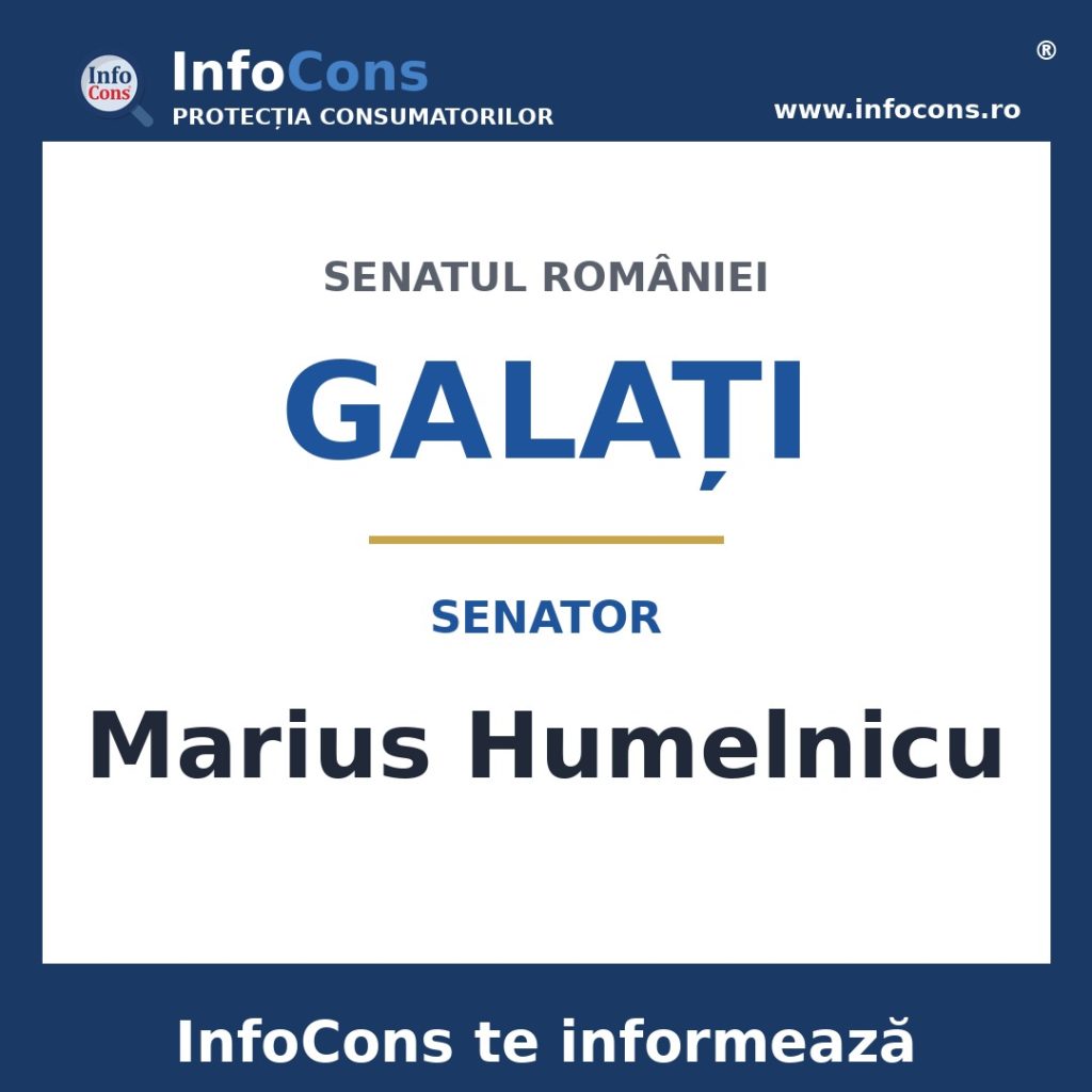 Senatul Rom&acirc;niei și senatorul Marius Humelnicu &ndash; InfoCons te informează