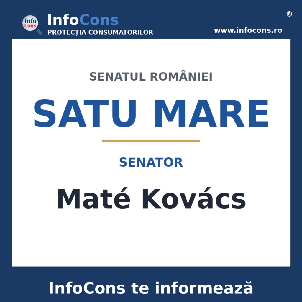 Senatul Rom&acirc;niei și senatorul Mat&eacute; Kov&aacute;cs &ndash; InfoCons te informează