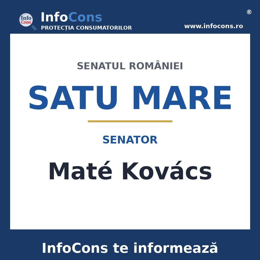 Senatul României și senatorul Maté Kovács – InfoCons te informează