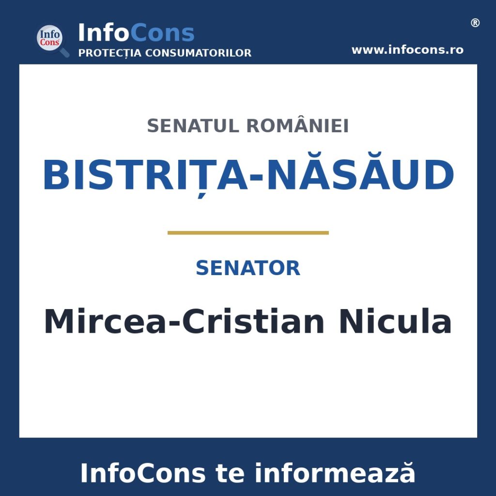 Senatul României și senatorul Mircea-Cristian Nicula – InfoCons te informează