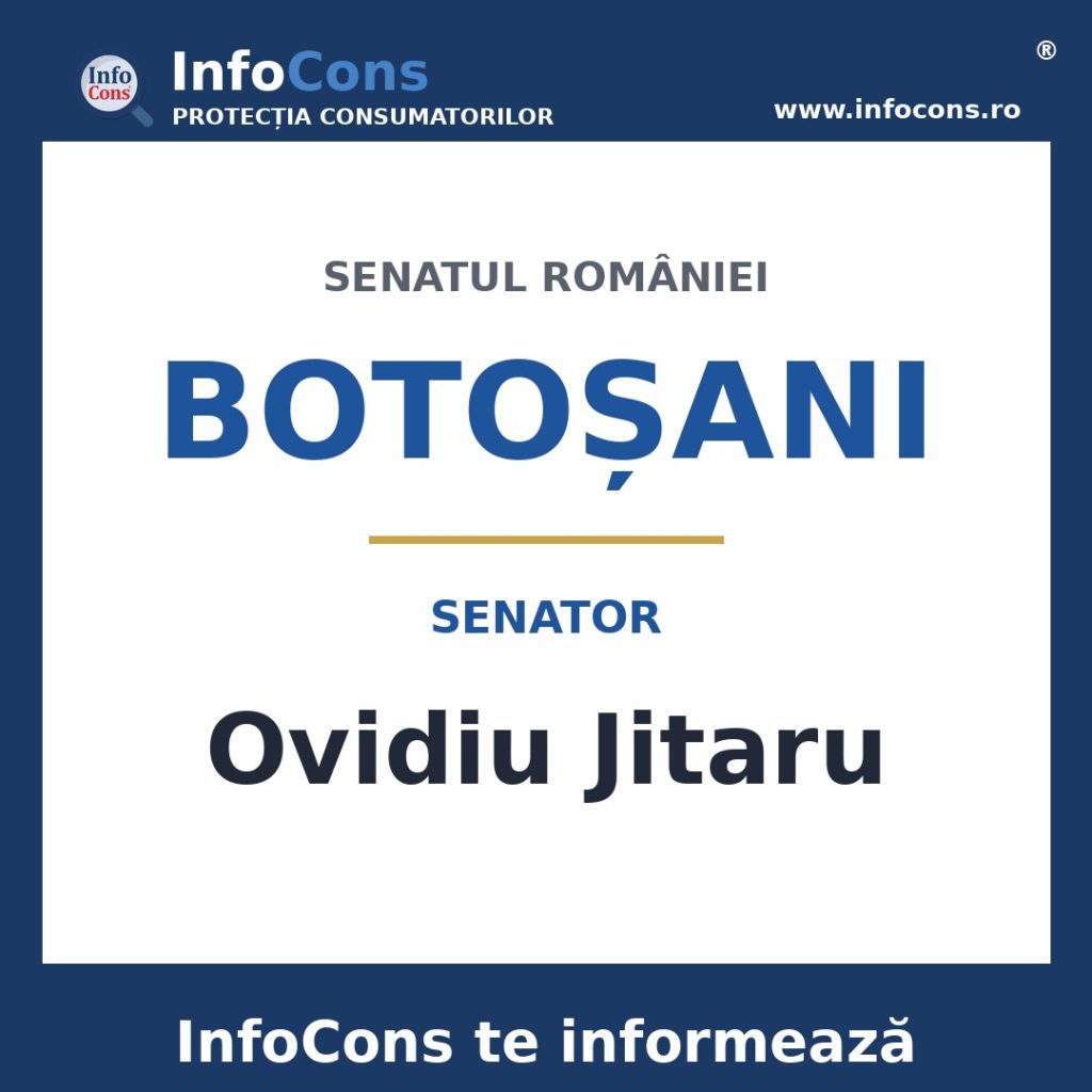 Senatul României și senatorul Ovidiu Jitaru – InfoCons te informează