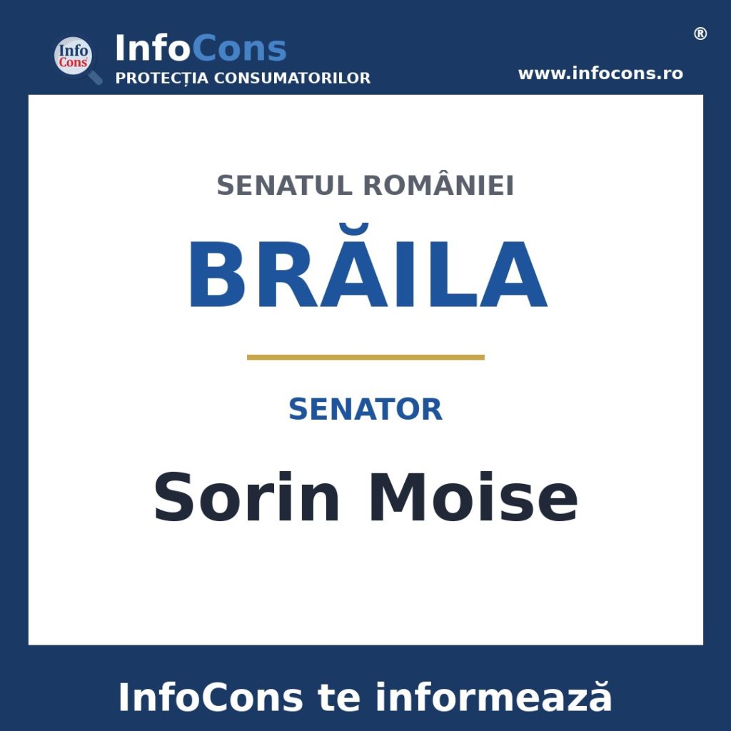 Senatul României și senatorul Sorin Moise – InfoCons te informează