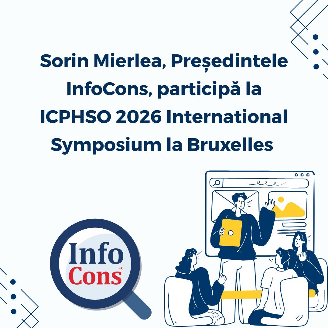 Sorin Mierlea , Președintele InfoCons Protecția Consumatorilor , participă la ICPHSO 2026 International Symposium , la Bruxelles