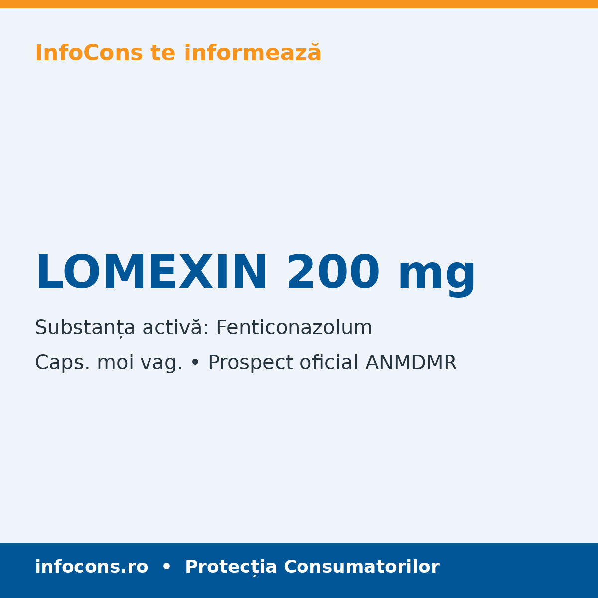 LOMEXIN 200 mg - Prospect Medical - InfoCons