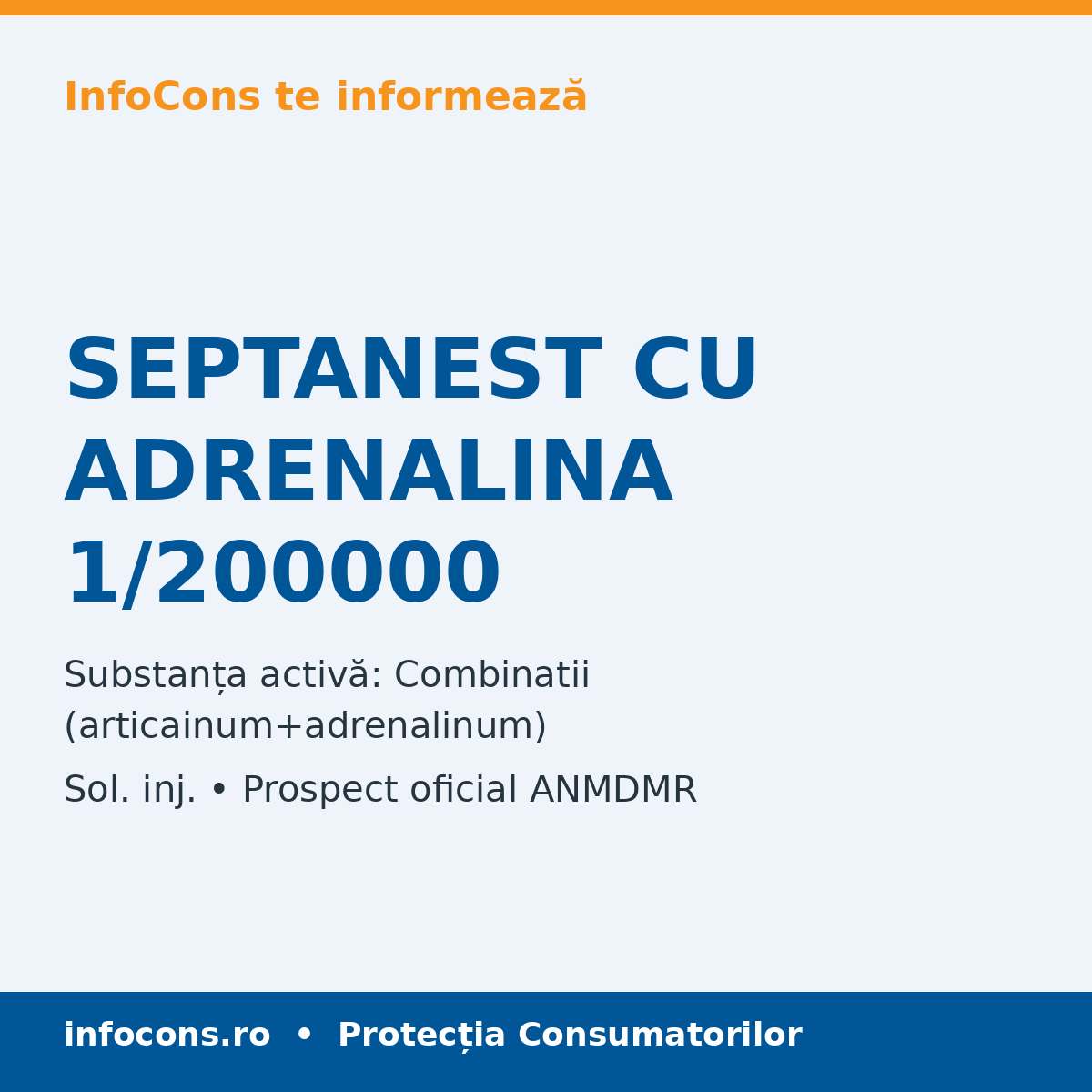 SEPTANEST CU ADRENALINA 1/200000 - Prospect Medical - InfoCons