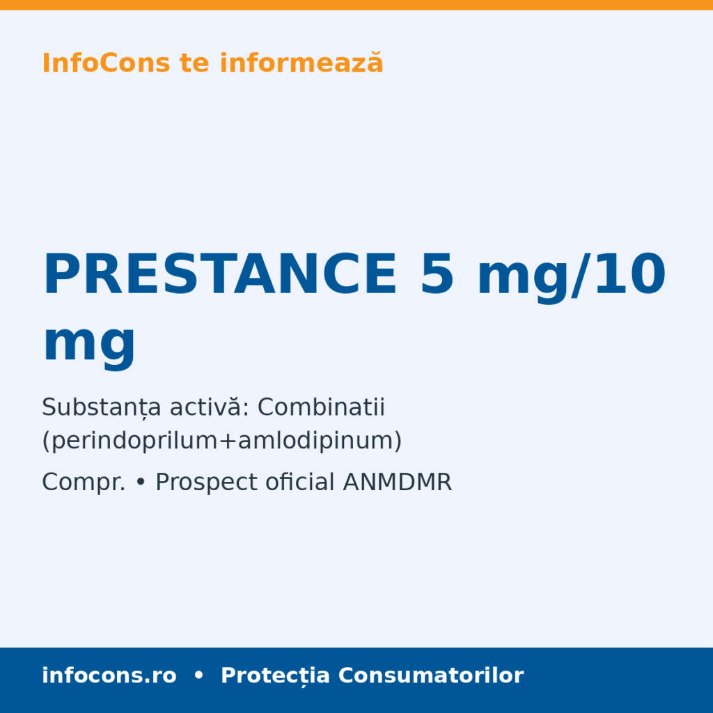 PRESTANCE 5 mg/10 mg - Prospect Medical - InfoCons