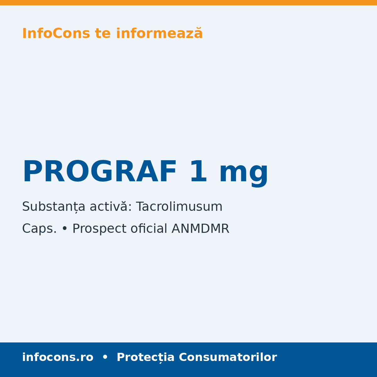 PROGRAF 1 mg - Prospect Medical - InfoCons