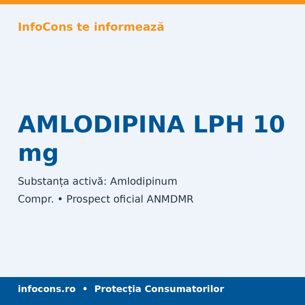 AMLODIPINA LPH 10 mg - Prospect Medical - InfoCons